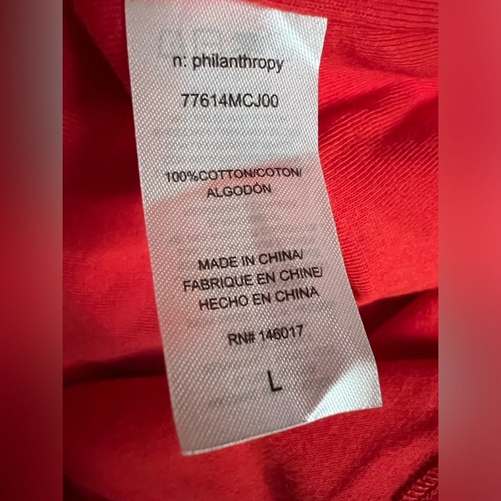 Philanthropy Rosebud Dress in Red Women’s Size Large - Picture 8 of 9
